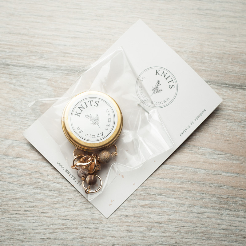 Knits by Cindy Ekman - Beige Stitch Marker Set