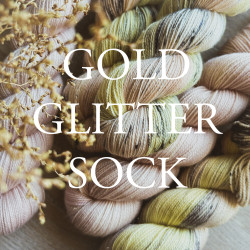Gold Glitter Sock