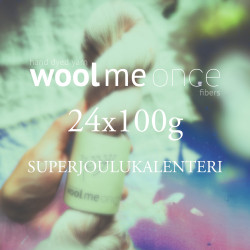 Superjoulukalenteri 24x100g Merino Sock