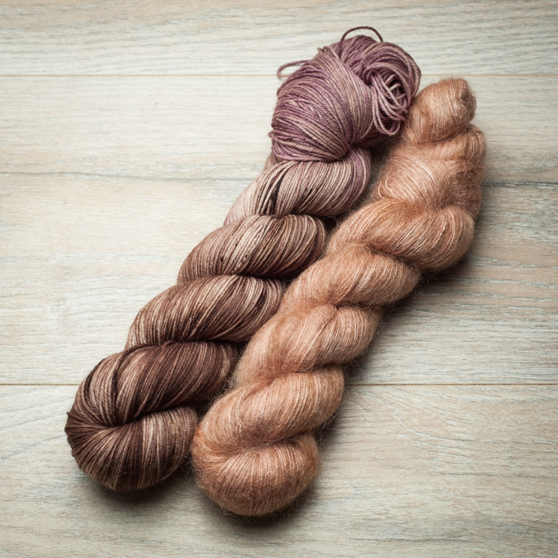 Marenki Beanie Set - Bear Hugs & Sepia