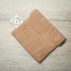 Knits Push Pouch - Cigar Brown