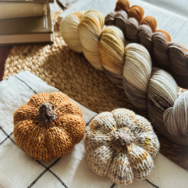 Merino Sock - Ghost Pumpkin Set